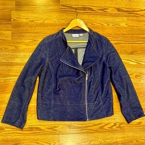 Great looking jersey knit, Moto style, EUC